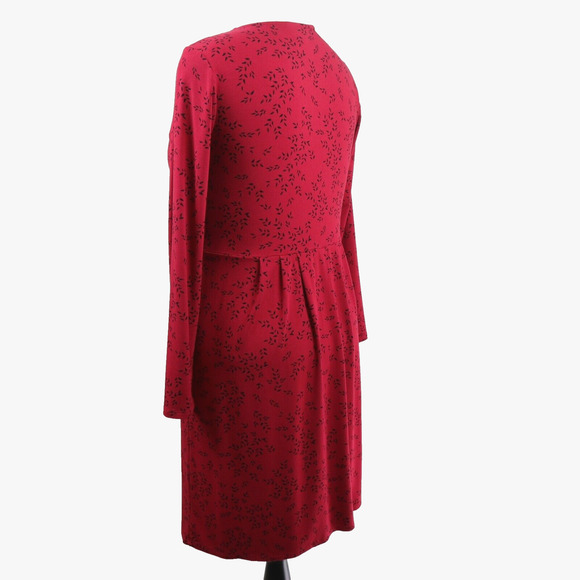 J Jill Size S Wearever Collection Jersey Knit Dress Red Print - Picture 3 of 9